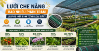 Lưới Che Nắng Bao Nhiêu Phần Trăm Là Phù Hợp Cho Từng Loại Cây?